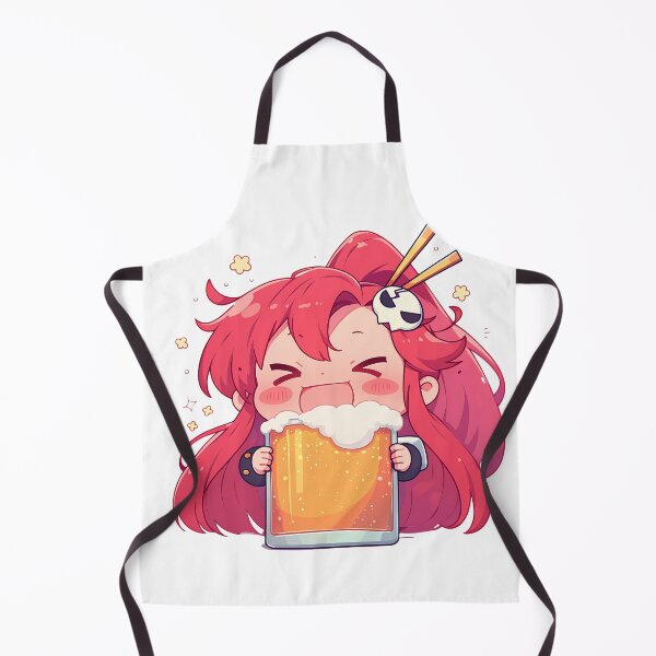 Item preview, Yoko Littner Gurren Lagann Anime Girl Chibi Kawaii Beer Cheerful Cute Celebration designed and sold by riadjamai.