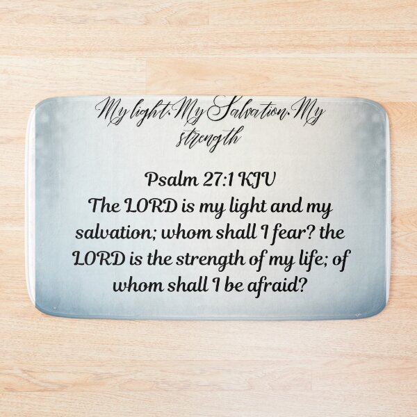 Item preview, Bible verse psalm 27:1 my light and my salvation designed and sold by TheProverbsMom.