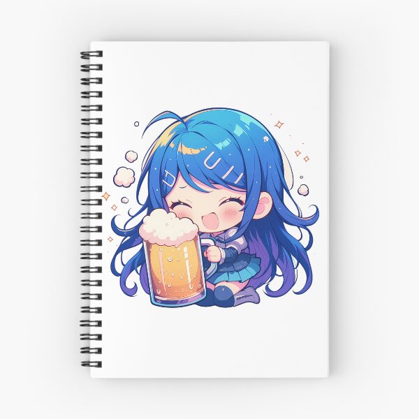 Item preview, Sayaka Maizono Danganronpa Anime Girl Chibi Kawaii Beer Cheerful Cute Celebration designed and sold by riadjamai.