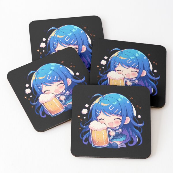 Item preview, Sayaka Maizono Danganronpa Anime Girl Chibi Kawaii Beer Cheerful Cute Celebration designed and sold by riadjamai.