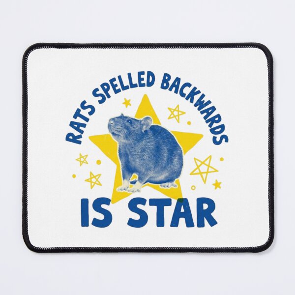 Item preview, RATS spelled backward is STAR, funny rat, funnyfits70, Humor, Funny, retro, vintages, funny quotes, animal humor, designed and sold by FunnyFits70.