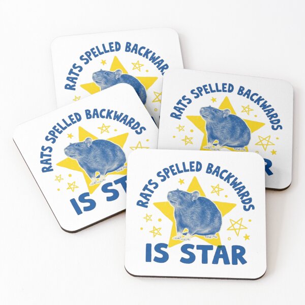 Item preview, RATS spelled backward is STAR, funny rat, funnyfits70, Humor, Funny, retro, vintages, funny quotes, animal humor, designed and sold by FunnyFits70.