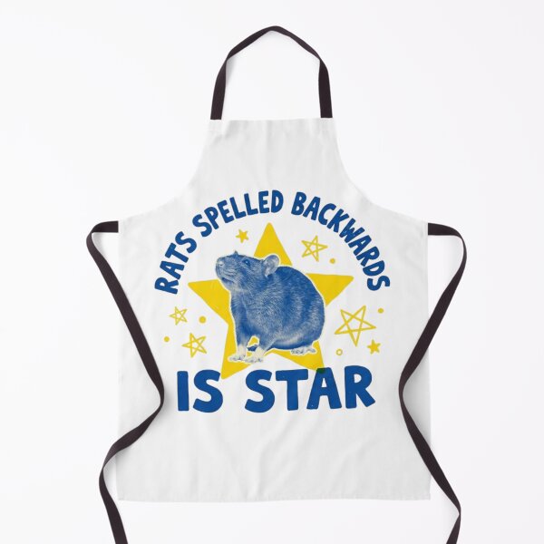 Item preview, RATS spelled backward is STAR, funny rat, funnyfits70, Humor, Funny, retro, vintages, funny quotes, animal humor, designed and sold by FunnyFits70.