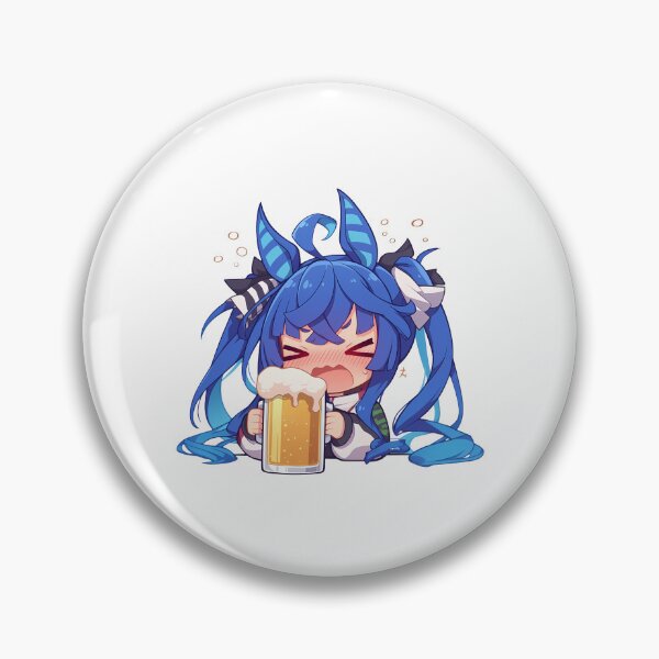 Item preview, Twin Turbo Uma Musume Pretty Derby Anime Girl Kawaii Beer Chibi Celebration Joy designed and sold by riadjamai.
