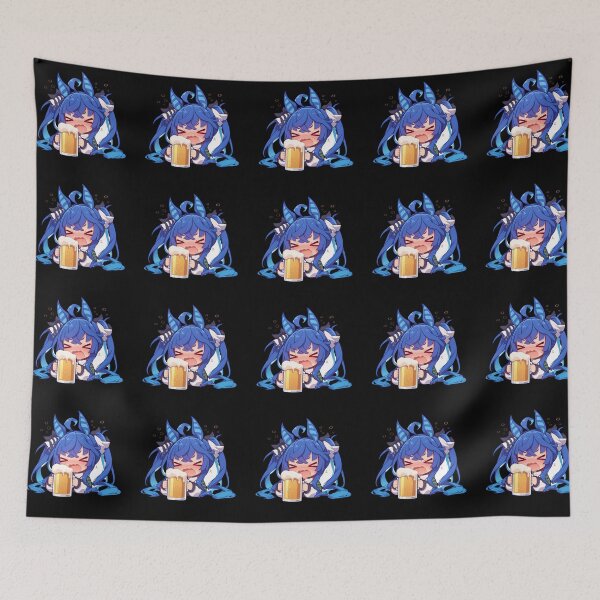 Item preview, Twin Turbo Uma Musume Pretty Derby Anime Girl Kawaii Beer Chibi Celebration Joy designed and sold by riadjamai.