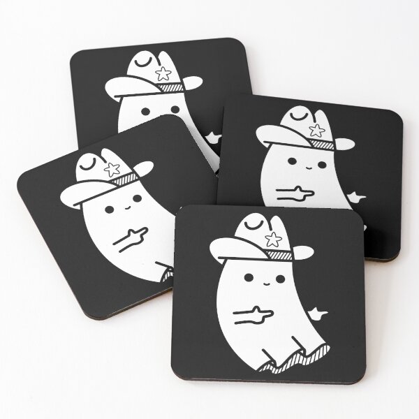 Item preview, Cute Cowboy Ghost With Finger Guns designed and sold by MZS Studio.