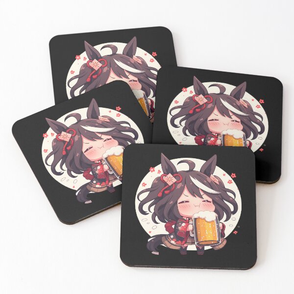 Item preview, Kitasan Black Uma Musume Pretty Derby Anime Girl Kawaii Beer Chibi Celebration Charm designed and sold by riadjamai.
