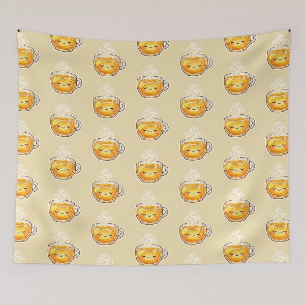 Item preview, Cozy Honey Lemon Tea Character – Cute Comfort Drink Illustration designed and sold by MeghannsMinimalMeals.