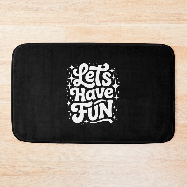Item preview, “Let’s Have Fun” Black Apparel – Clean Minimalist Design with an Uplifting Message designed and sold by Peter Stawicki.