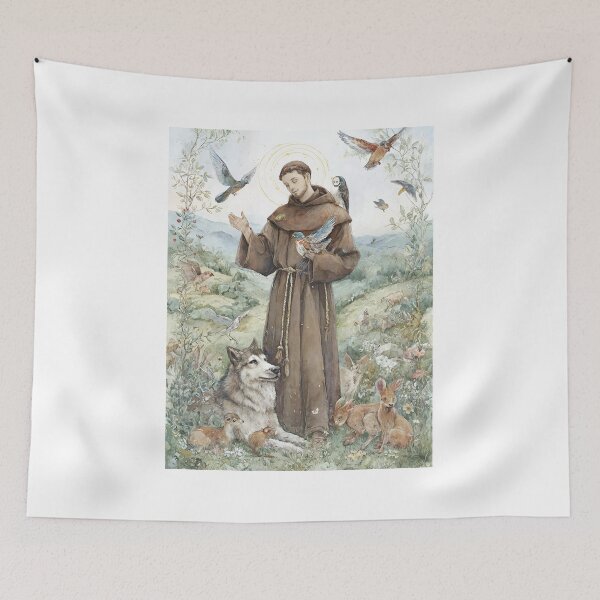 Item preview, Saint Francis of Assisi with Animals designed and sold by Oldetimemercan.