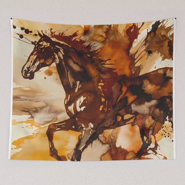 Item preview, Horse Oil Painting Artwork (image size 7840x11680) designed and sold by Digital-Davinci.