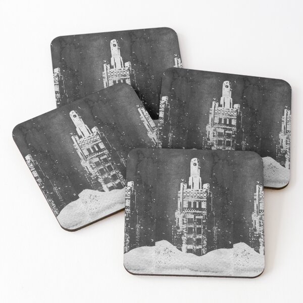Item preview, Carbide & Carbon Building - Chicago Skyscraper Rises Above the Fog designed and sold by Irene Estelle.