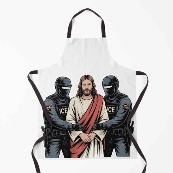 Item preview, Jesus Arrested by ICE – Abolish ICE Protest Art designed and sold by MS Pod Studio.
