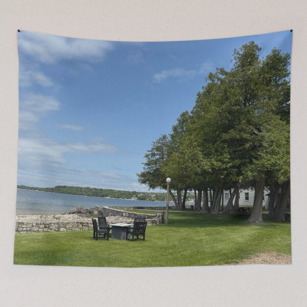 Item preview, Door County Egg Harbor Alpine Resort Summer Landscape designed and sold by BGGretchen.