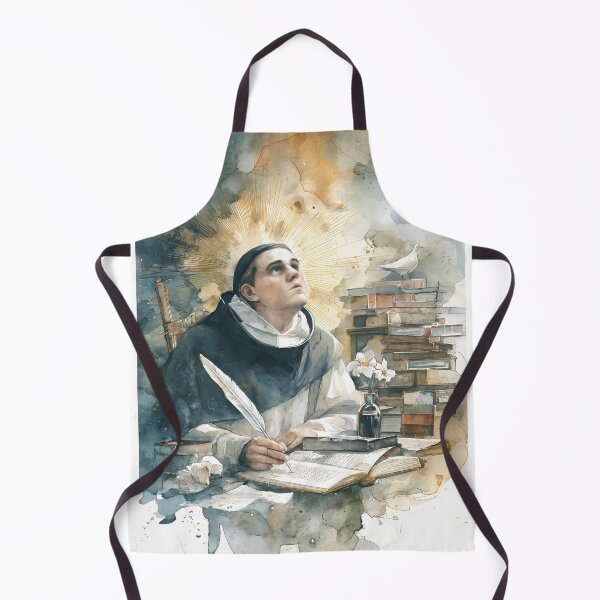 Item preview, St. Thomas Aquinas with Quill designed and sold by Oldetimemercan.