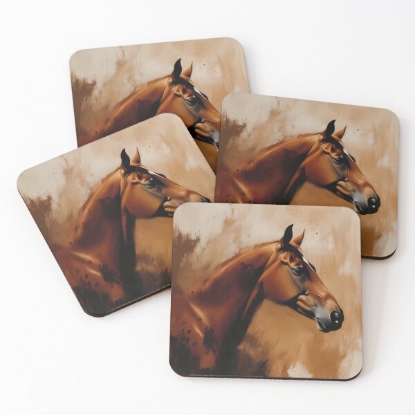 Item preview, Stylize Horse Oil Painting Artwork (image size 7840x11680) designed and sold by Digital-Davinci.
