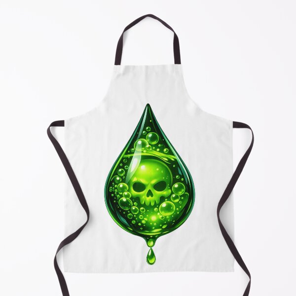 Item preview, Toxic Green Skull Drop – Glowing Poison Fantasy Art designed and sold by BTBArtwork.