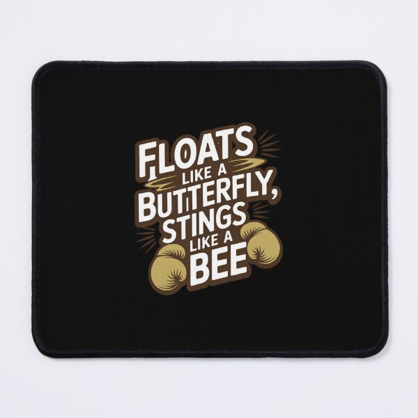 Item preview, Floats like a butterfly stings like a bee | Iconic retro motivational boxing phrase designed and sold by ALL ART .