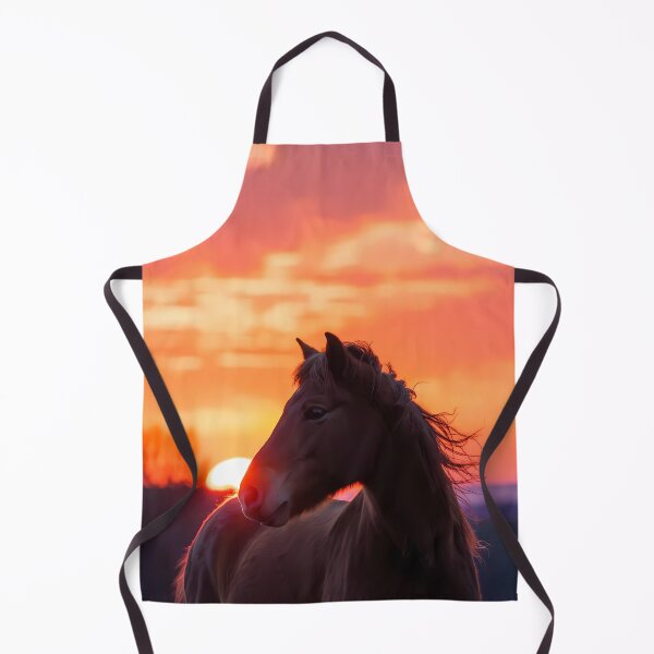 Item preview, Sunset Equine Painting Artwork (image size 7840x11680) designed and sold by Digital-Davinci.