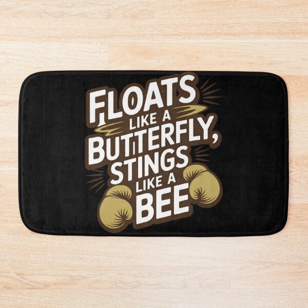 Item preview, Floats like a butterfly stings like a bee | Iconic retro motivational boxing phrase designed and sold by ALL ART .