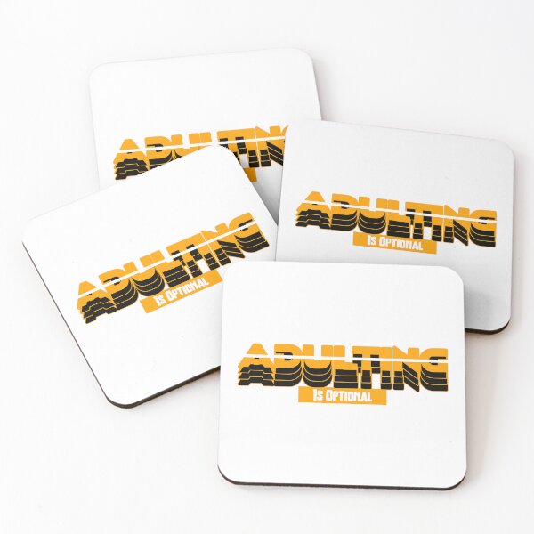 Item preview, Adulting Is Optional Funny Quotes designed and sold by Kidult Minds.