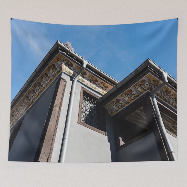 Item preview, Beautiful Floral Ribbon Murals Painted under Eaves designed and sold by Georgia Mizuleva.