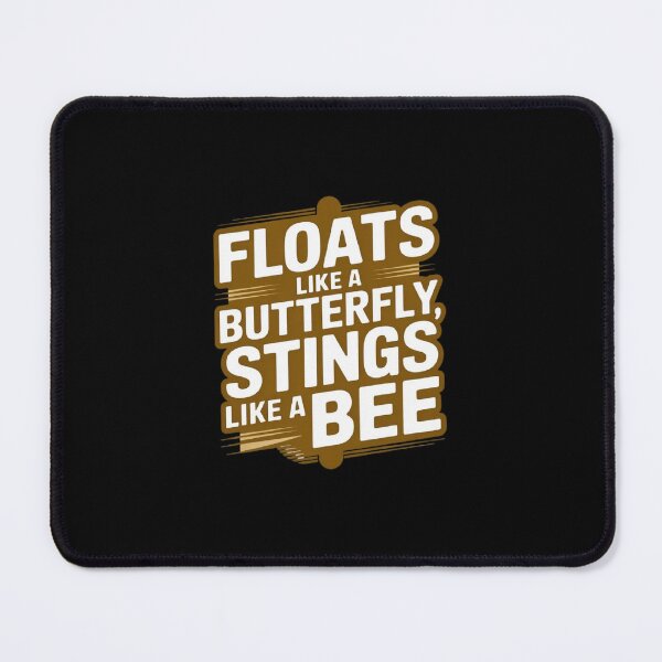 Item preview, Floats like a butterfly stings like a bee | Iconic retro motivational boxing phrase designed and sold by ALL ART .