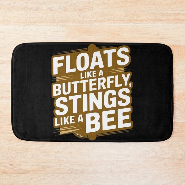 Item preview, Floats like a butterfly stings like a bee | Iconic retro motivational boxing phrase designed and sold by ALL ART .