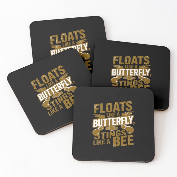 Item preview,  Floats like a butterfly stings like a bee | Iconic retro motivational boxing phrase designed and sold by ALL ART .