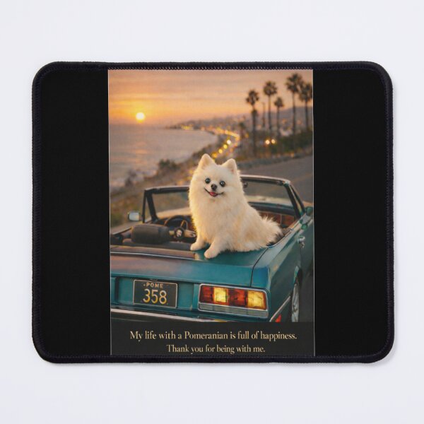 Item preview, Pomeranian Sunset Convertible Coastal Drive designed and sold by Thought Space Studio.