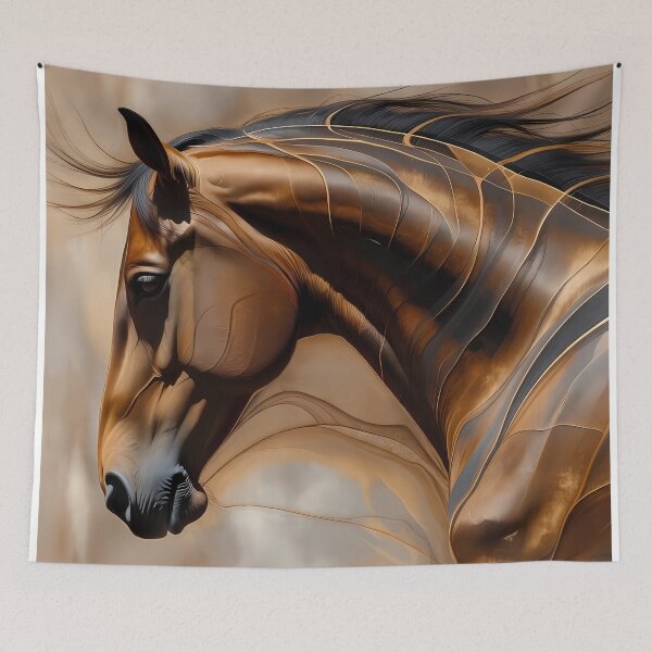 Item preview, Equine Abstract Stylized Painting Artwork (image size 7840x11680) designed and sold by Digital-Davinci.