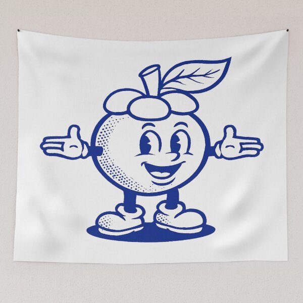 Item preview, Retro Cartoon Mangosteen designed and sold by DinsignStudio.