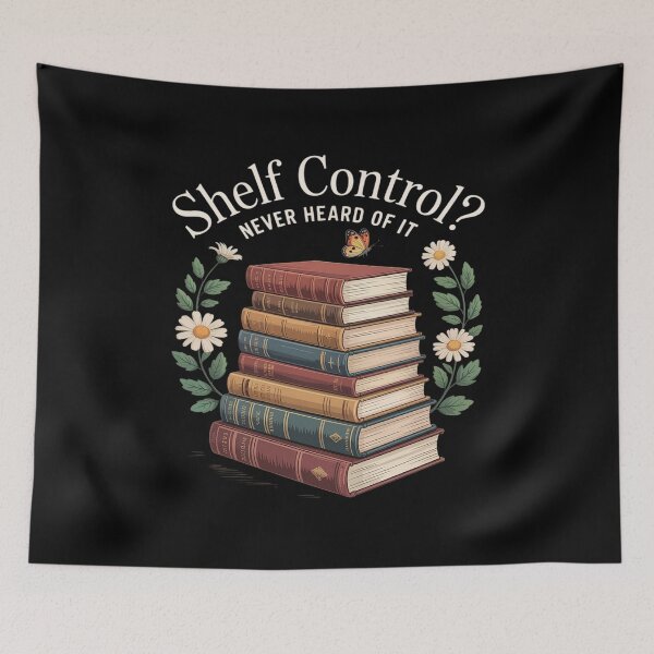 Item preview, Shelf Control Never Heard of it Funny Book Lover Reading designed and sold by Voidbinder.
