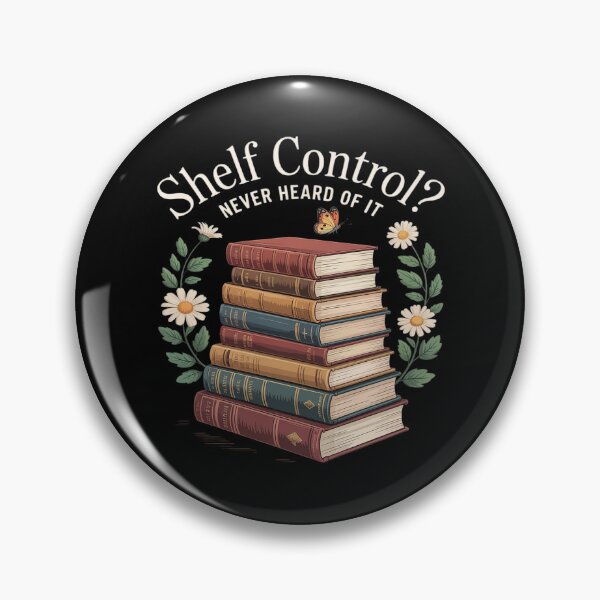 Item preview, Shelf Control Never Heard of it Funny Book Lover Reading designed and sold by Voidbinder.