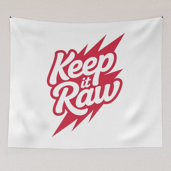 Item preview, Keep It Raw – Bold Authentic Streetwear Typography Design designed and sold by NewUSShop.