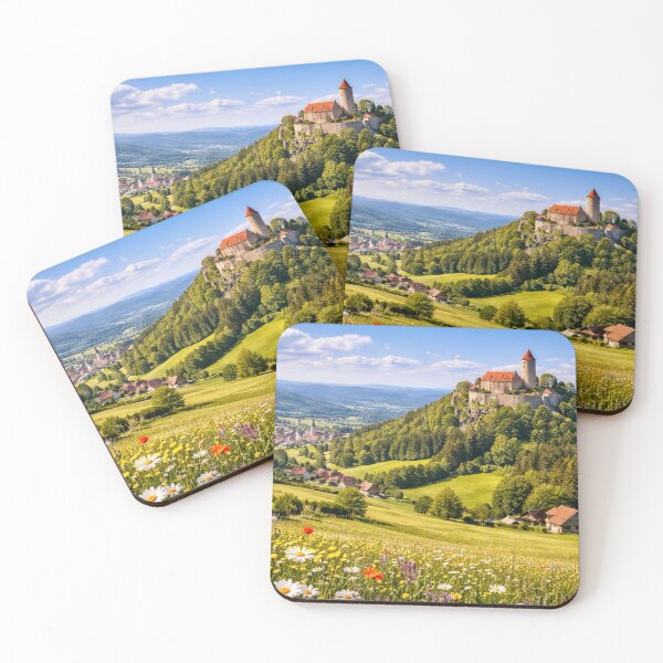 Item preview, Falkenstein, Germany - Bavarian Castle Landscape designed and sold by Myra365Art.