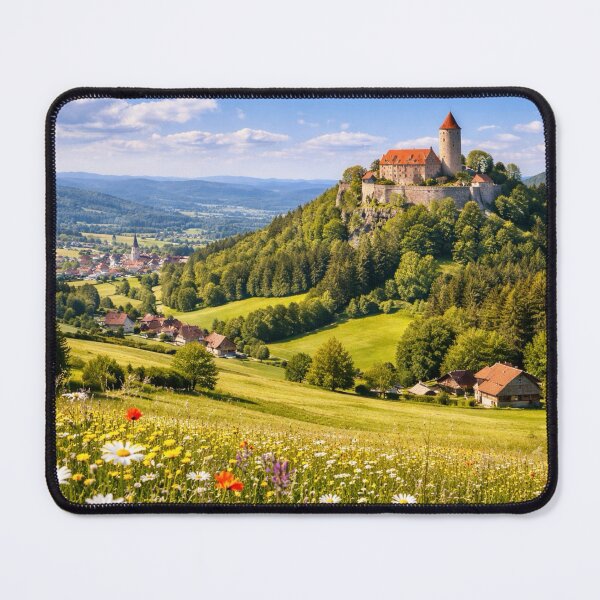Item preview, Falkenstein, Germany - Bavarian Castle Landscape designed and sold by Myra365Art.