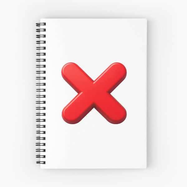 Item preview, Glossy Red X Symbol – Minimal 3D Icon Art designed and sold by BTBArtwork.