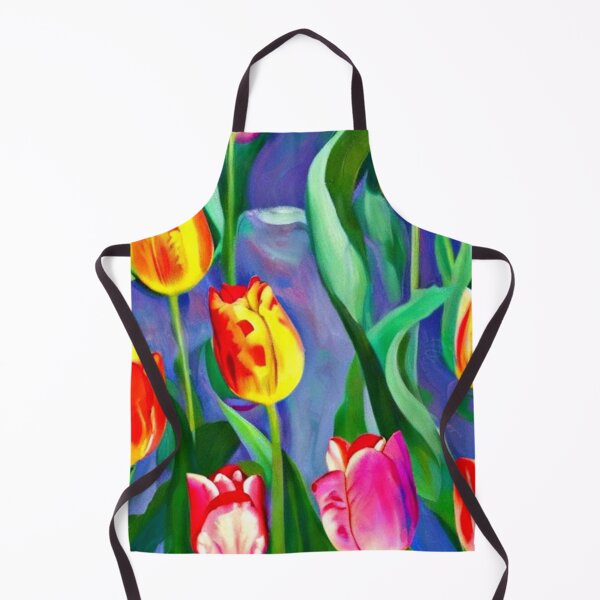 Item preview, Bold Spring Tulip Field Art for Color-Loving Decor Fans designed and sold by WildStroke.
