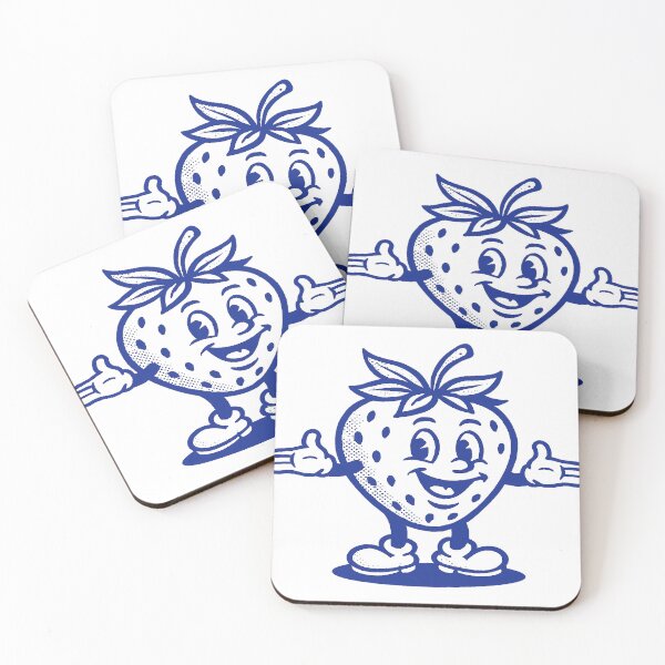 Item preview, Retro Cartoon Strawberry designed and sold by DinsignStudio.