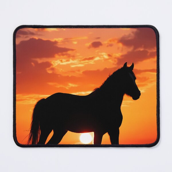 Item preview, Sunset Equine Painting Artwork (image size 7840x11680) designed and sold by Digital-Davinci.