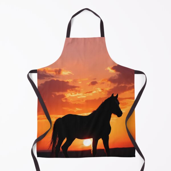Item preview, Sunset Equine Painting Artwork (image size 7840x11680) designed and sold by Digital-Davinci.