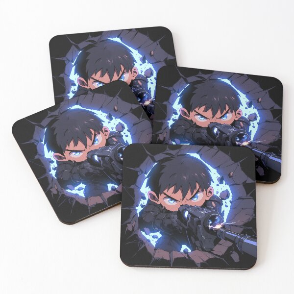 Item preview, Gantz Joichiro Nishi Gantz Anime Peeking Black Suit Blue Eyes Sci Fi designed and sold by TorbenKuhano.
