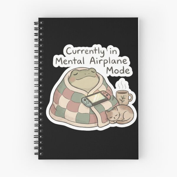 Item preview, Mental Airplane Mode: Cozy Frog Gaming Art designed and sold by Innova_Creations.