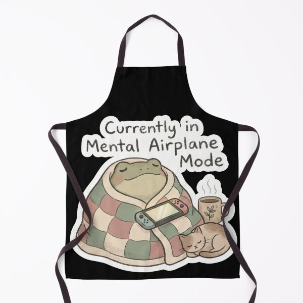 Item preview, Mental Airplane Mode: Cozy Frog Gaming Art designed and sold by Innova_Creations.