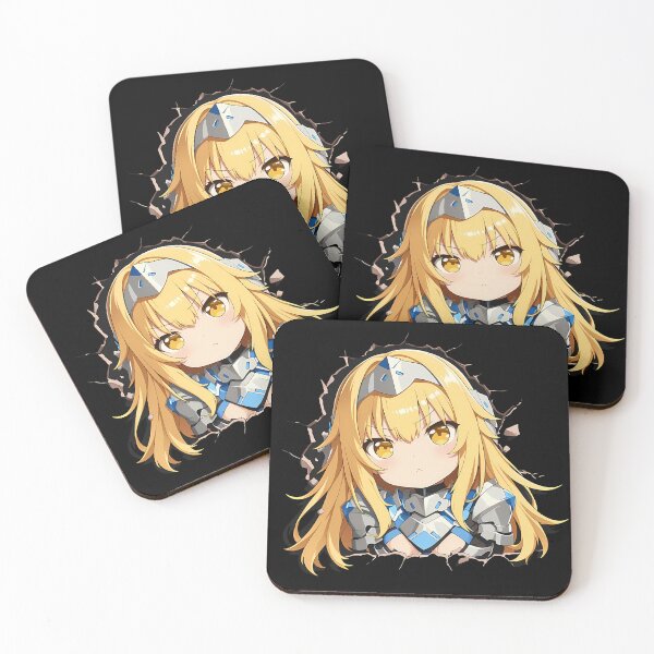Item preview, Ais Wallenstein Danmachi Anime Chibi Armored Peek Blonde Warrior Cute designed and sold by TorbenKuhano.