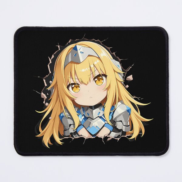 Item preview, Ais Wallenstein Danmachi Anime Chibi Armored Peek Blonde Warrior Cute designed and sold by TorbenKuhano.