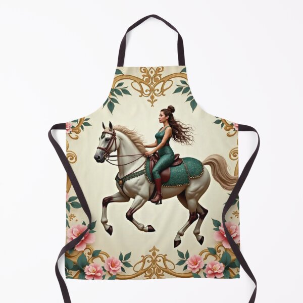 Item preview, Equestrian Feminine Floral Seamless Pattern designed and sold by highvibz72.