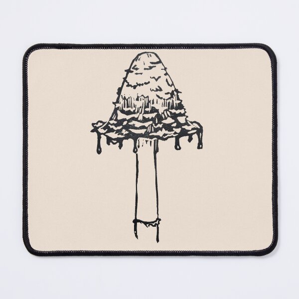 Item preview, Inky Cap Mushroom Block Print designed and sold by Mushroom-Lad.
