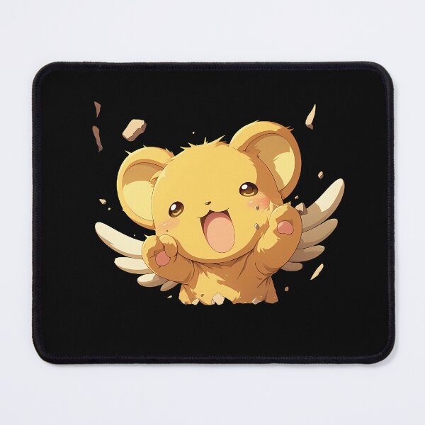 Item preview, Chan Kero Chan Cerberus Cardcaptor Sakura Anime Chibi Kawaii Peeking Yellow Wings designed and sold by TorbenKuhano.